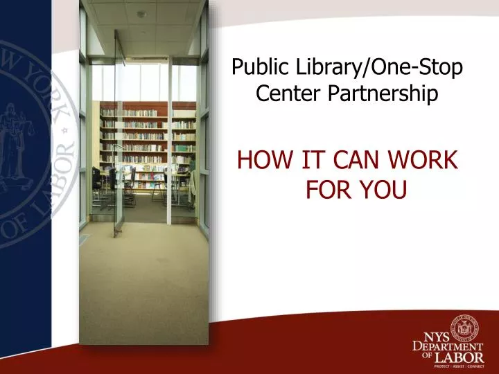 public library one stop center partnership