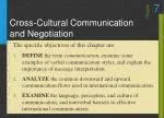 Cross-Cultural Communication and Negotiation - slide 1