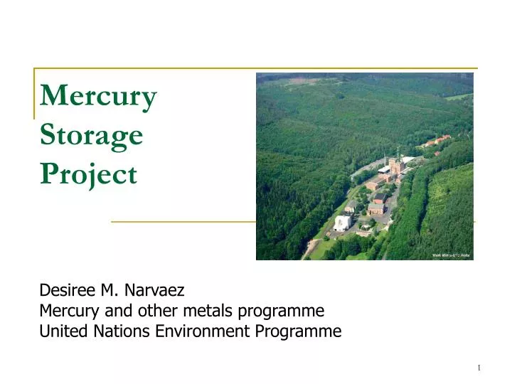 mercury storage project