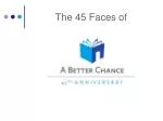 The 45 Faces of - slide 1