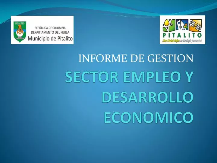 sector empleo y desarrollo economico