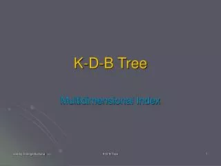 K-D-B Tree