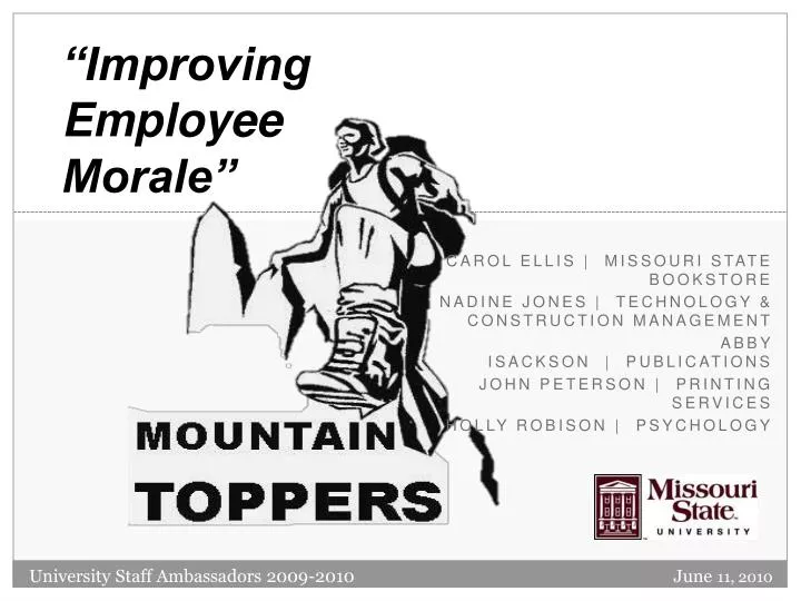 improving employee morale