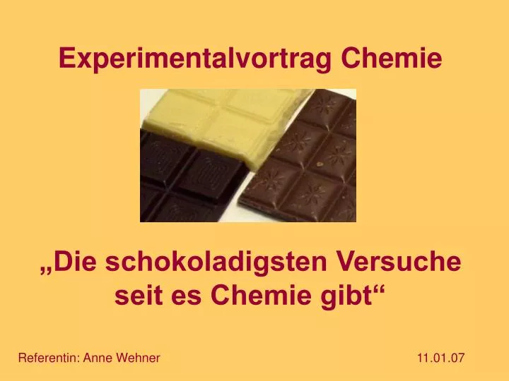 experimentalvortrag chemie die schokoladigsten versuche seit es chemie gibt