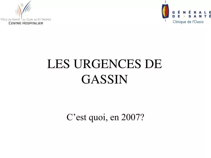 les urgences de gassin