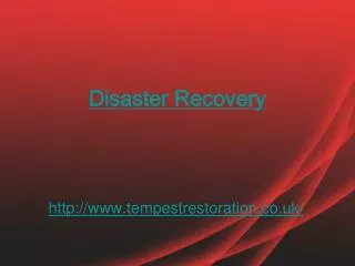 disaster recovery specialist