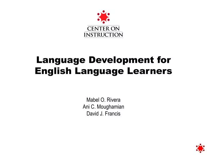 language development for english language learners