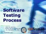 software testing process - slide 1