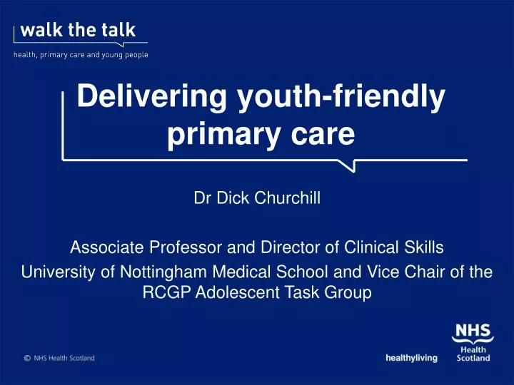 delivering youth friendly primary care