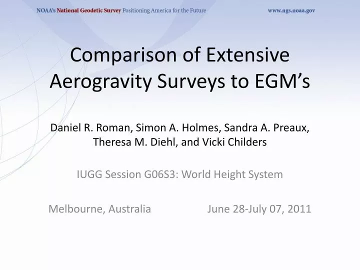 iugg session g06s3 world height system melbourne australia june 28 july 07 2011
