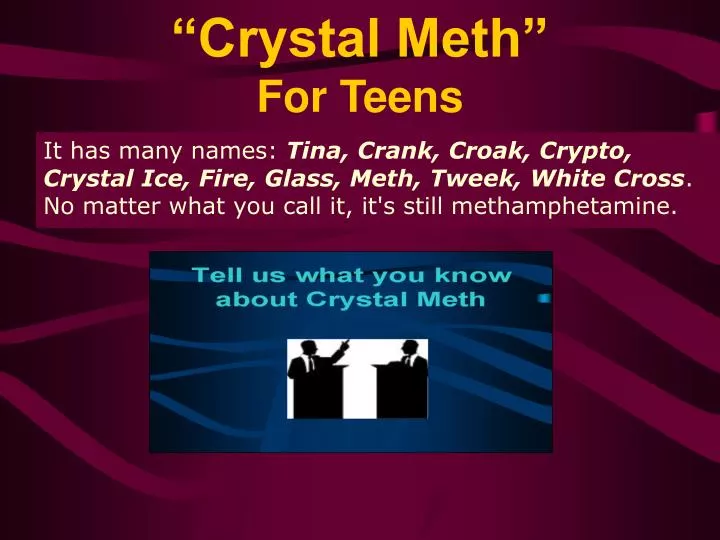 crystal meth for teens
