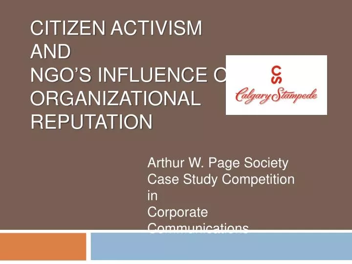 citizen activism and ngo s influence on organizational reputation