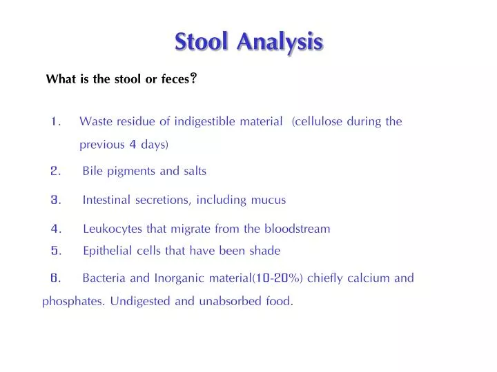 stool analysis