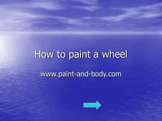 paint your car wheels