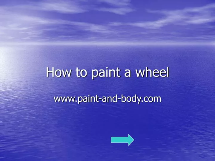 how to paint a wheel