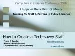 How to Create a Tech-savvy Staff - slide 1