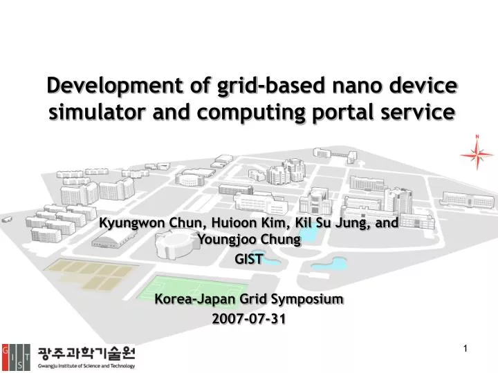 development of grid based nano device simulator and computing portal service