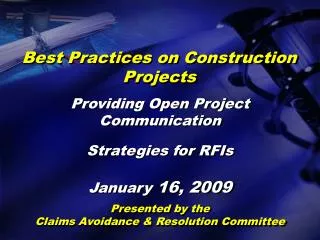 Best Practices on Construction Projects