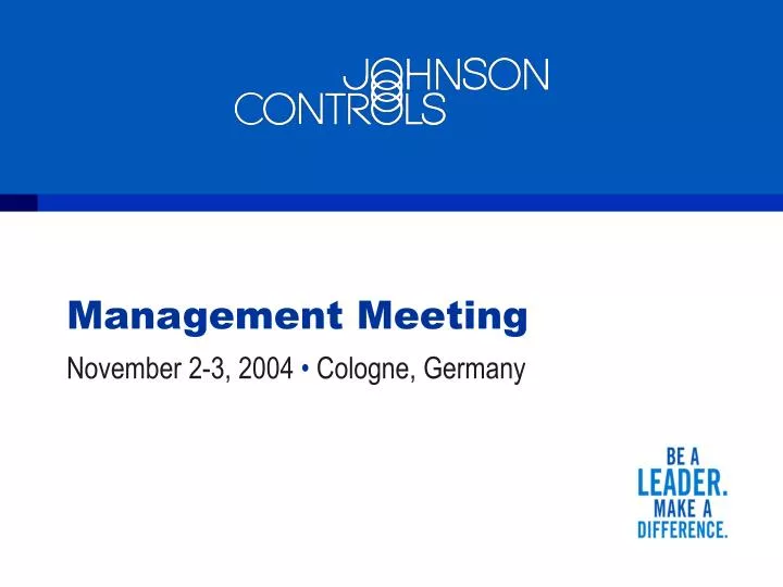 management meeting