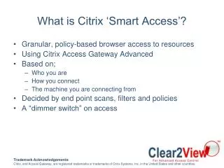 What is Citrix ‘Smart Access’?