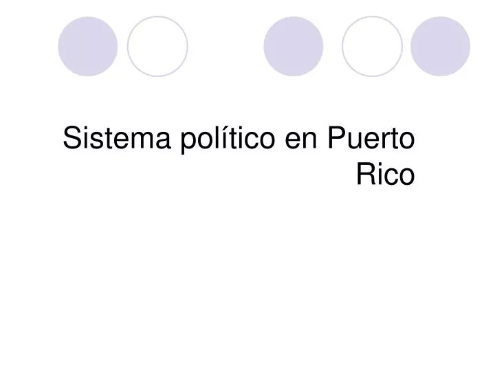 sistema pol tico en puerto rico