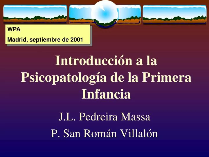 introducci n a la psicopatolog a de la primera infancia