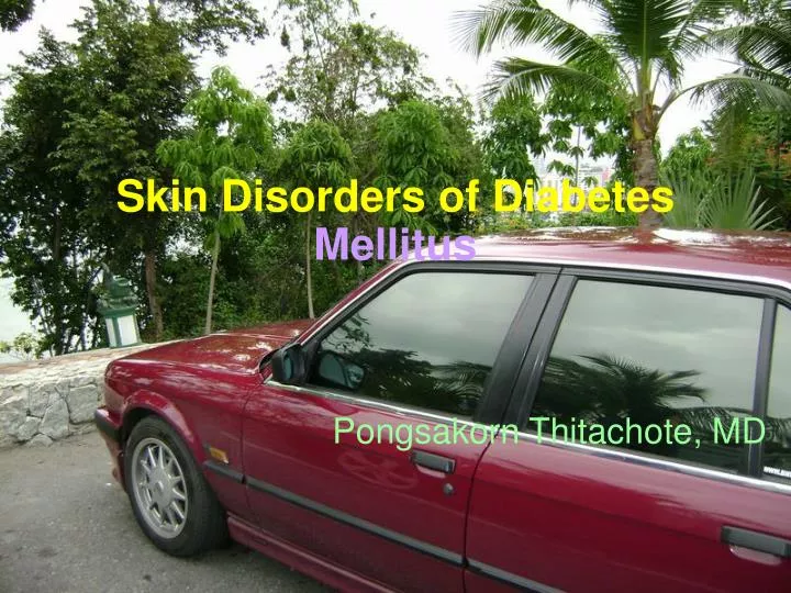 skin disorders of diabetes mellitus