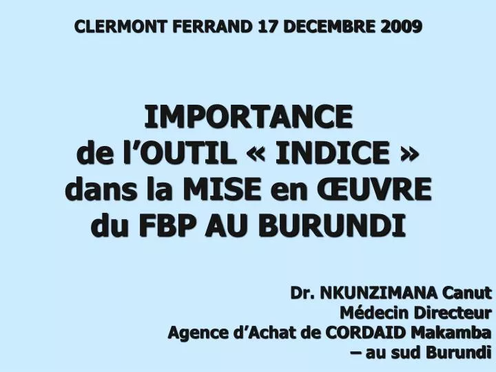 clermont ferrand 17 decembre 2009