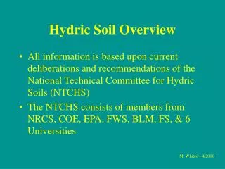 Hydric Soil Overview