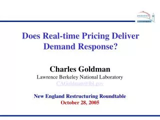 Does Real-time Pricing Deliver Demand Response?