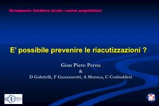 Gian Piero Perna &amp; D Gabrielli, F Guazzarotti, A Moraca, C Corinaldesi