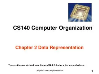 Chapter 2 Data Representation