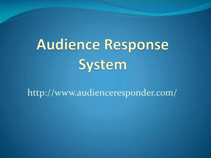 audience response system