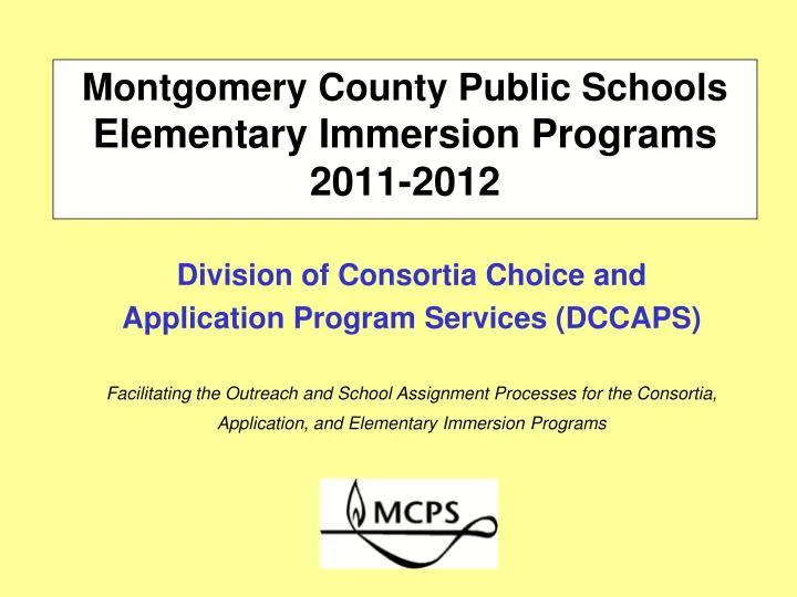 montgomery county public schools elementary immersion programs 2011 2012