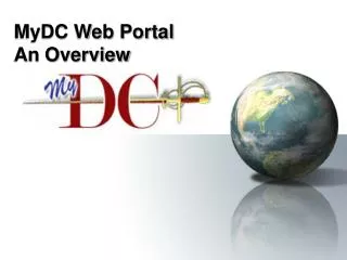 MyDC Web Portal An Overview