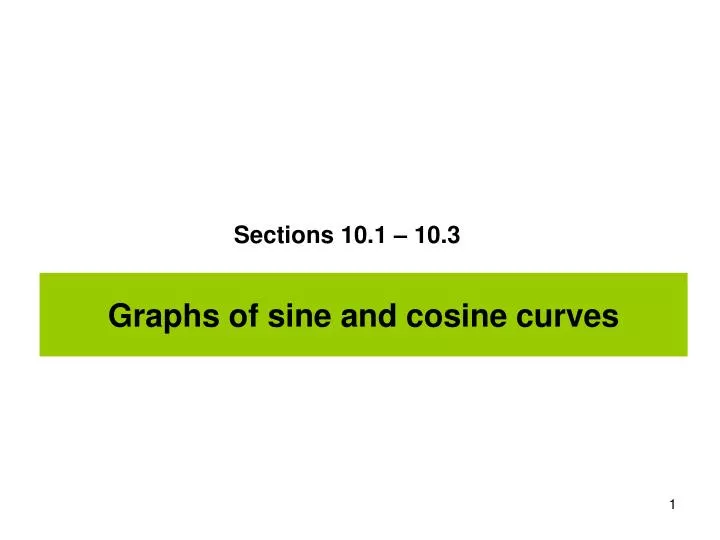 graphs of sine and cosine curves