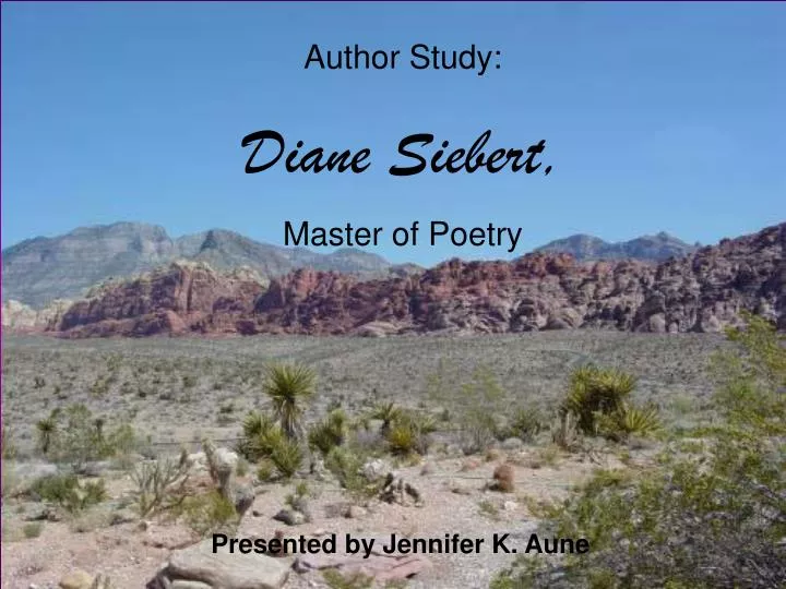 author study diane siebert master of poetry