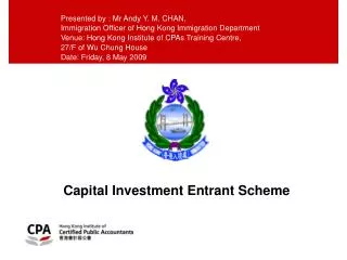 Capital Investment Entrant Scheme
