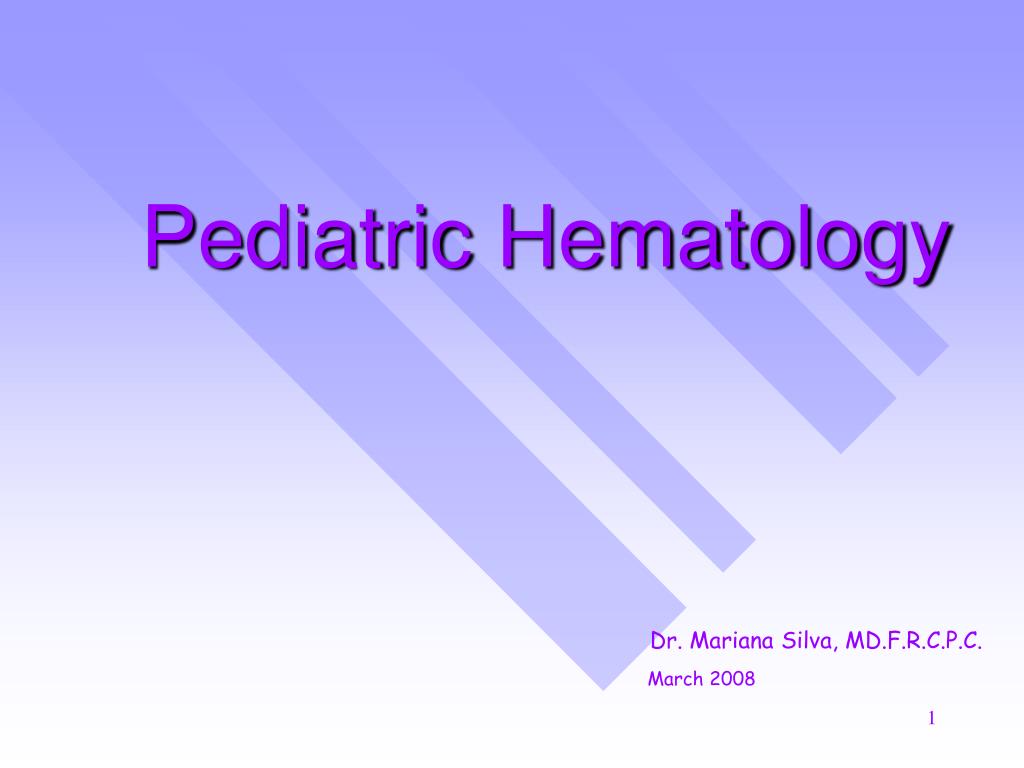 PPT - Pediatric Hematology PowerPoint Presentation, free download - ID ...