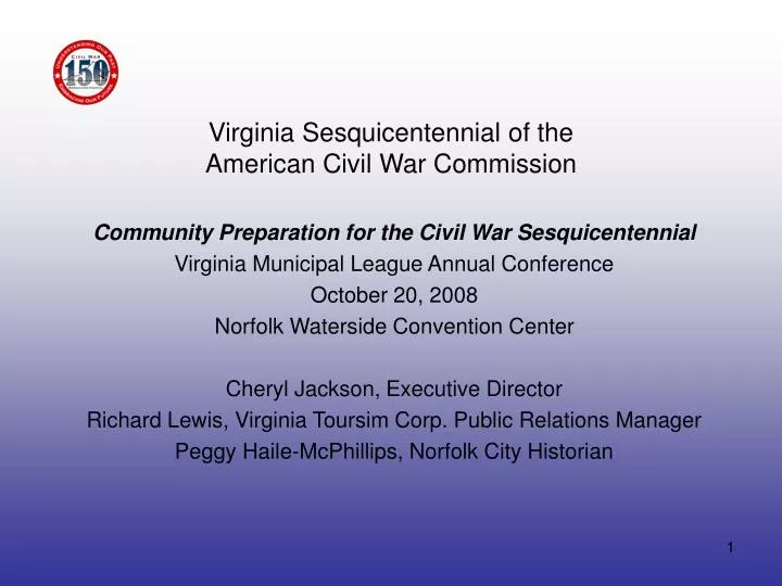 virginia sesquicentennial of the american civil war commission