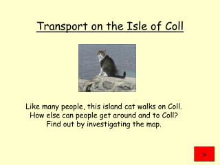 Transport on the Isle of Coll