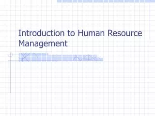 Introduction to Human Resource Management