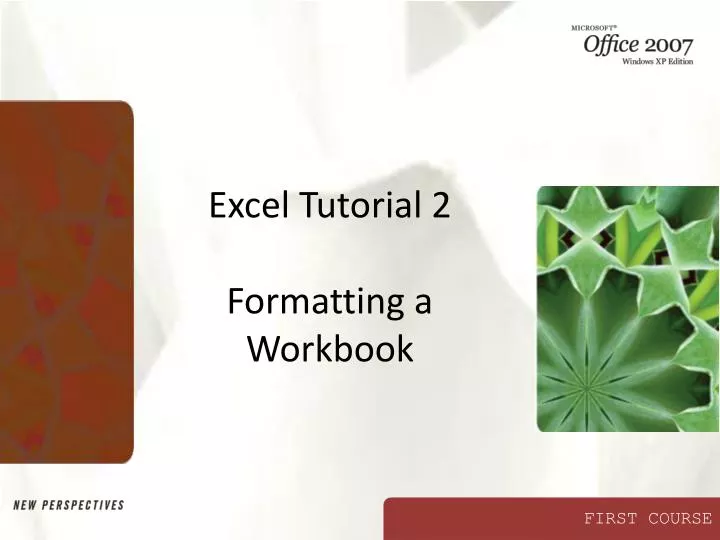 excel tutorial 2 formatting a workbook