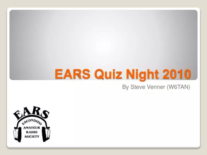 ears quiz night 2010