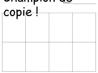 champion de copie