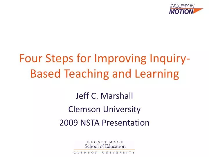 four steps for improving inquiry based teaching and learning