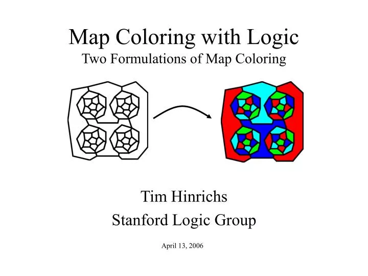 map coloring with logic two formulations of map coloring