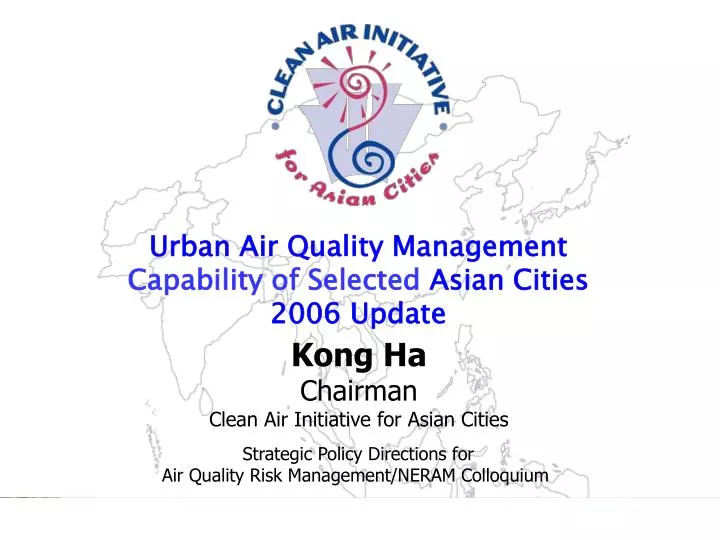 urban air quality management capability of selected asian cities 2006 update