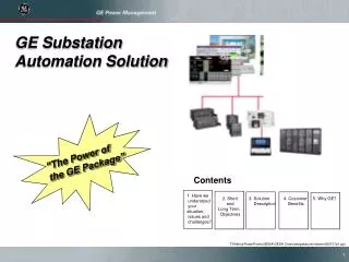 GE Substation Automation Solution