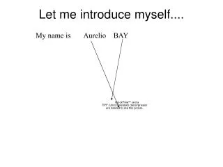 Let me introduce myself....